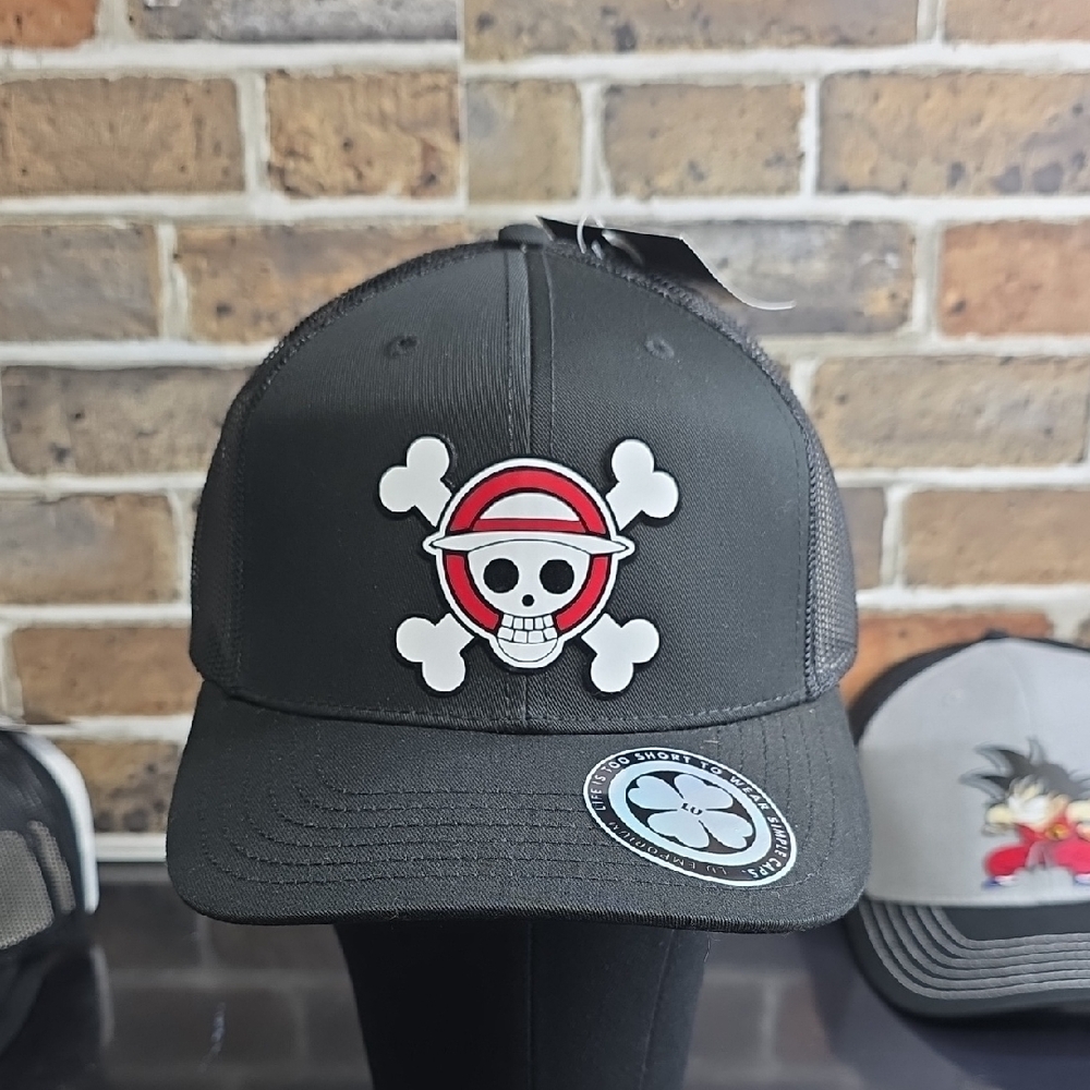Black Skull Kids Cap